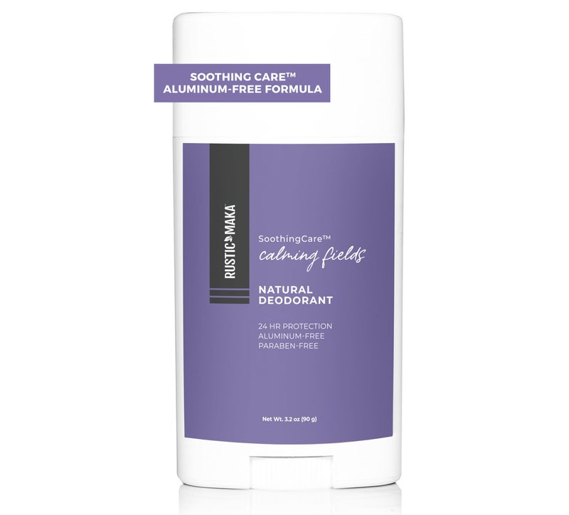 Rustic MAKA Natural Deodorant | Calming Fields | Aluminum-Free & Paraben-Free | Baking Soda-Free & Cruelty-Free | Odor-Neutralizing with Lavender + Mint | For Women & Men - Image 1